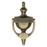 M Marcus Heritage Brass Reeded Urn Knocker 195mm